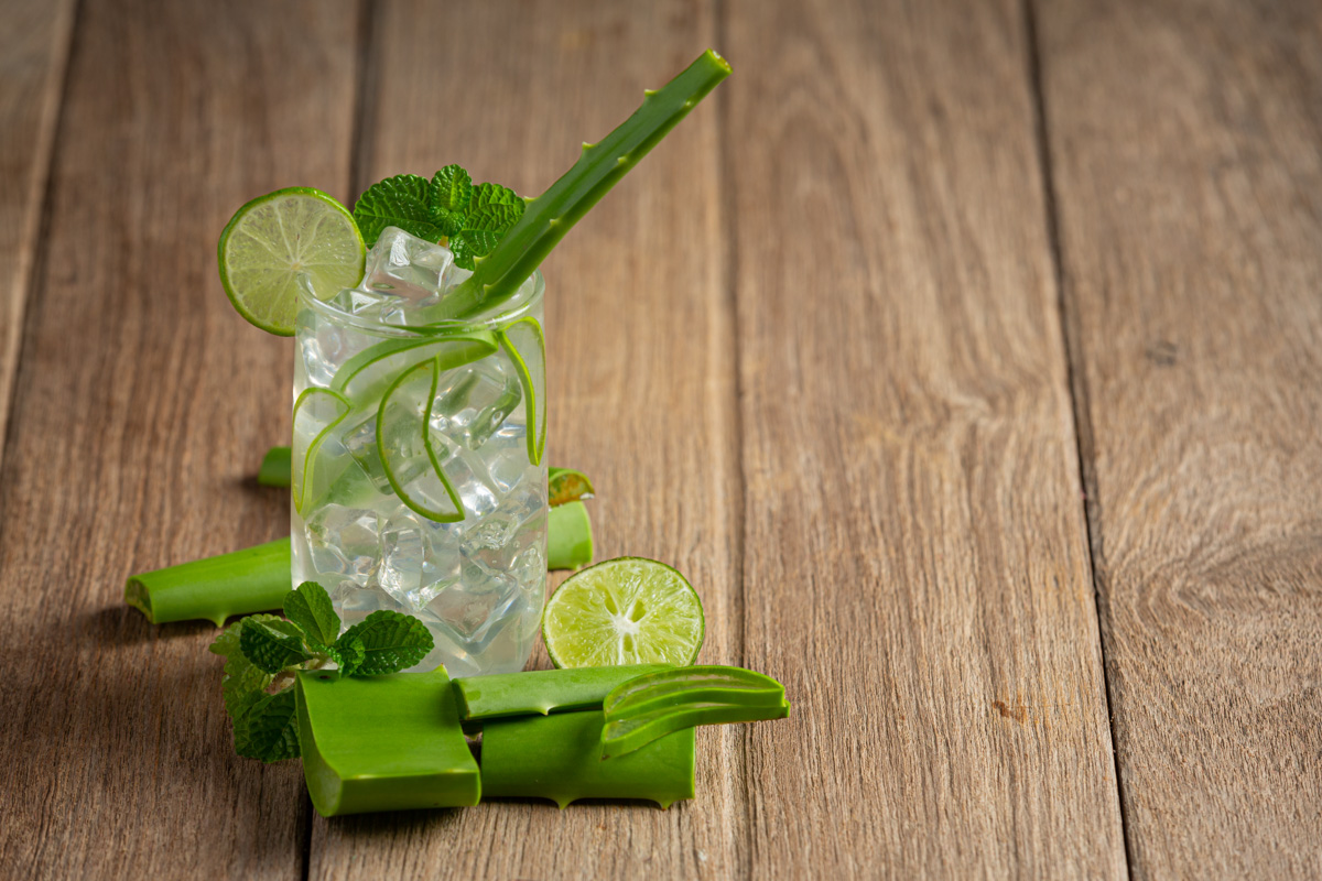 aloe vera per uso alimentare e cosmetico