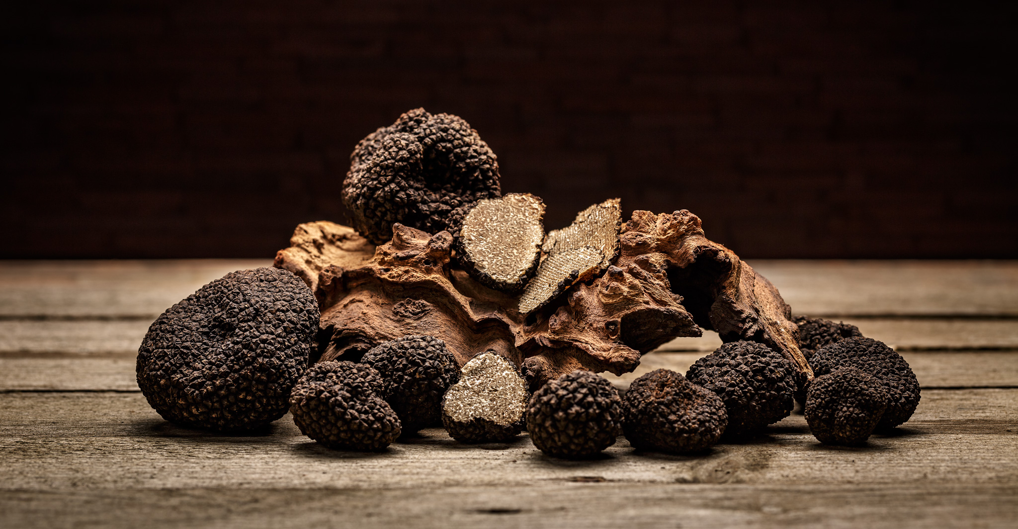 Black truffle mushroom